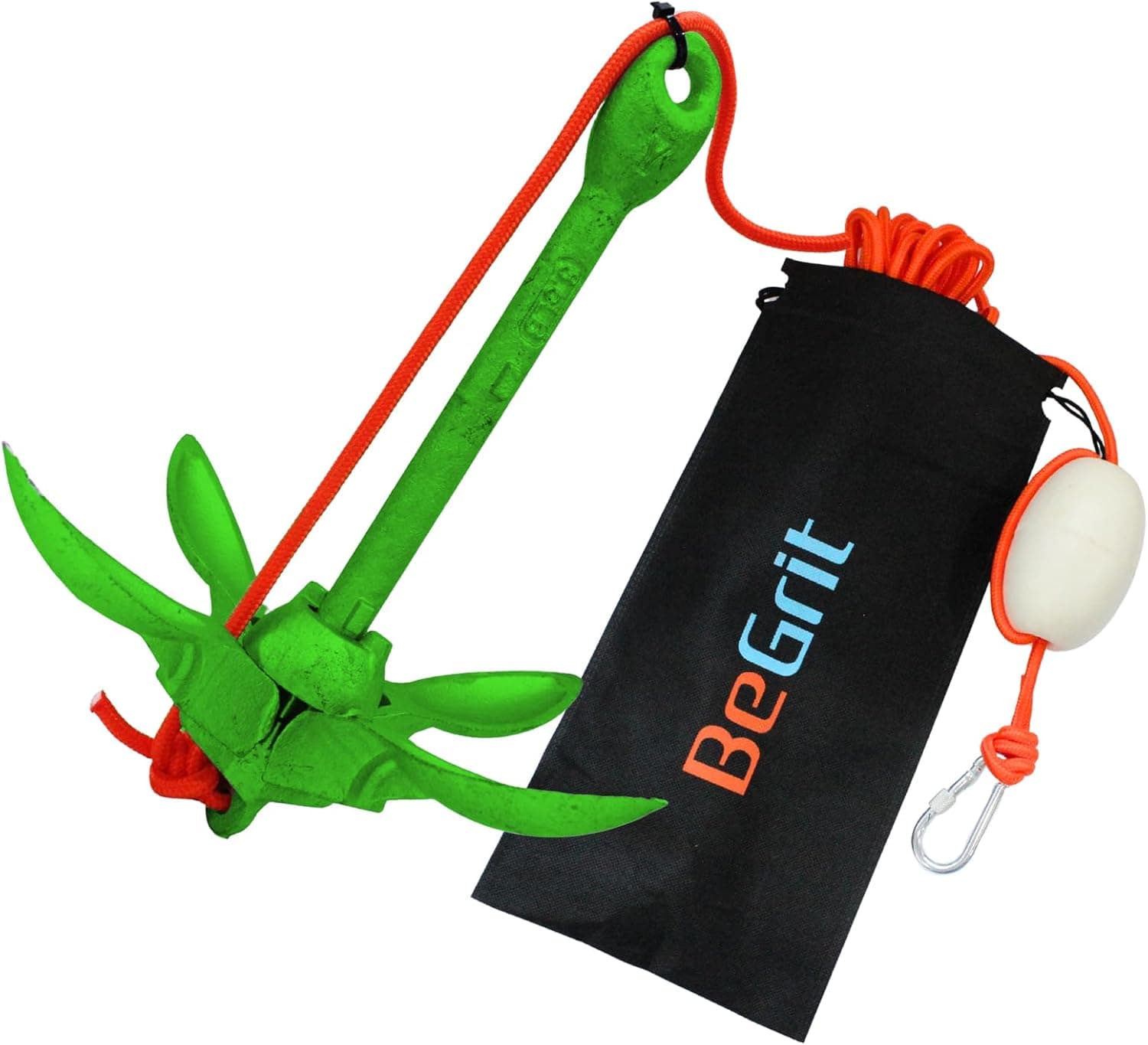 Kit de anclaje plegable BeGrit 1,5 kg con cuerda y bolsa
