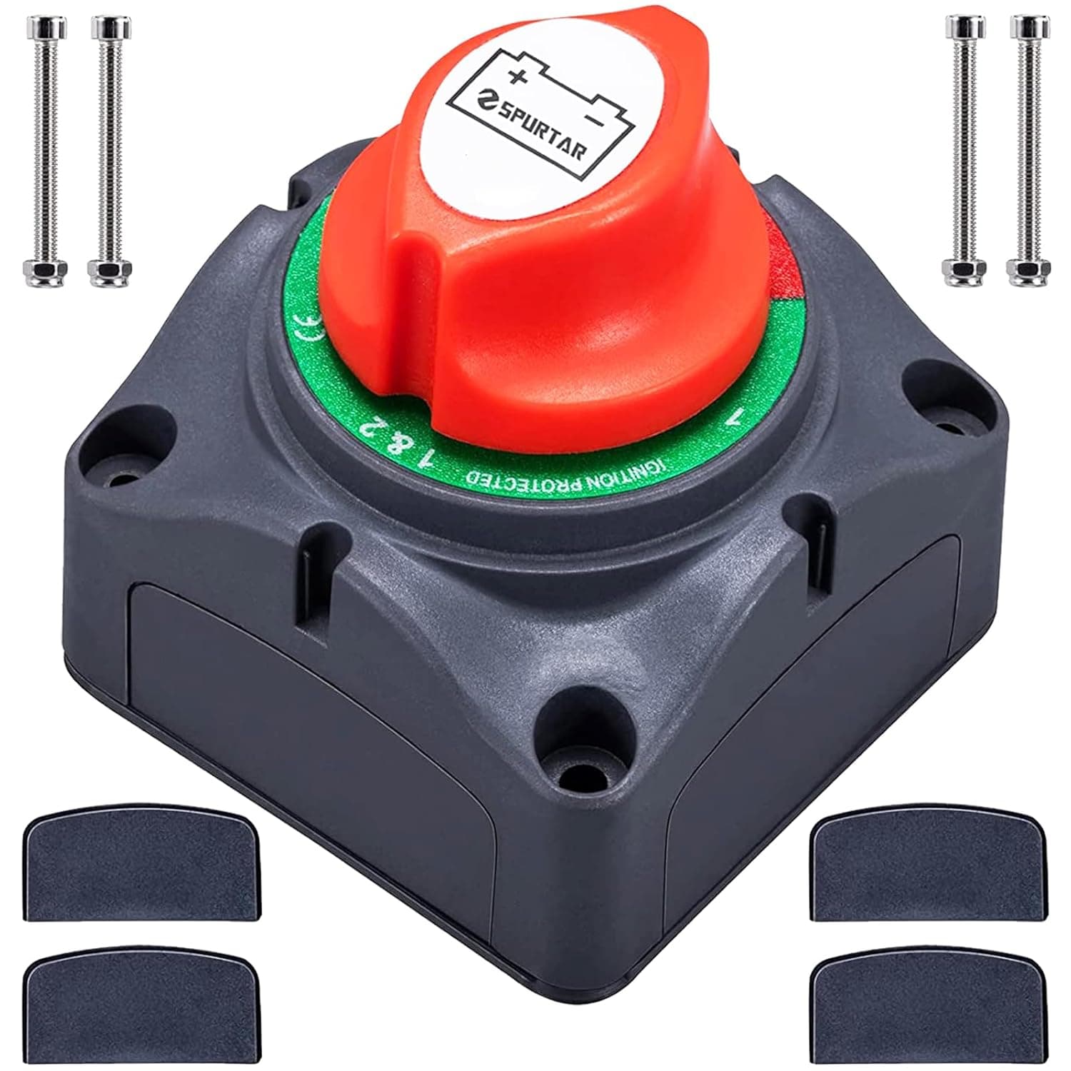 Desconectador de batería 12V 1-2-BOTH-OFF con selector múltiple