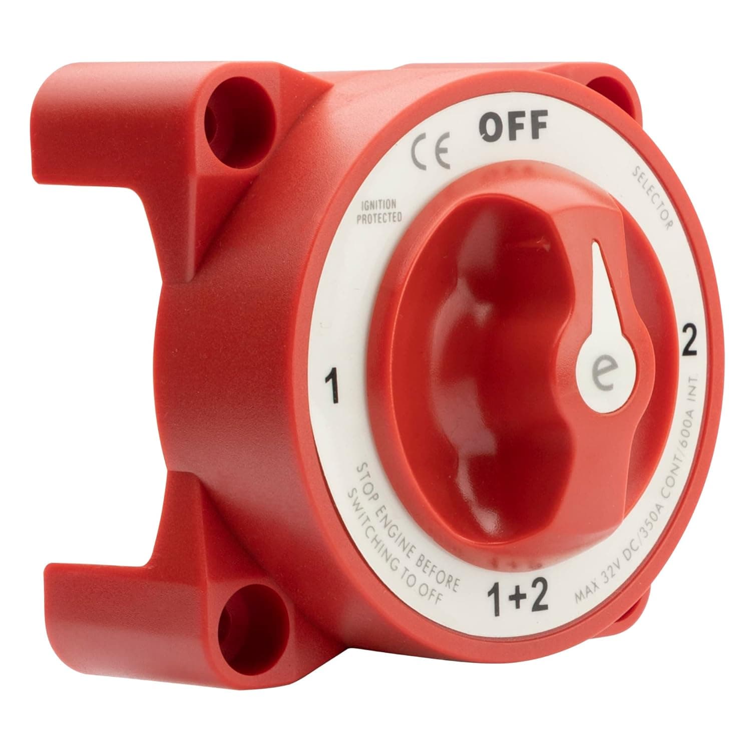 Interruptor de batería 12V 4 posiciones con llave extraíble y protección